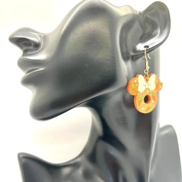 Mickey Carrot Cake Earrings - Mickey Mouse - Fall Earrings - Halloween Earrings - Picture 8 of 9